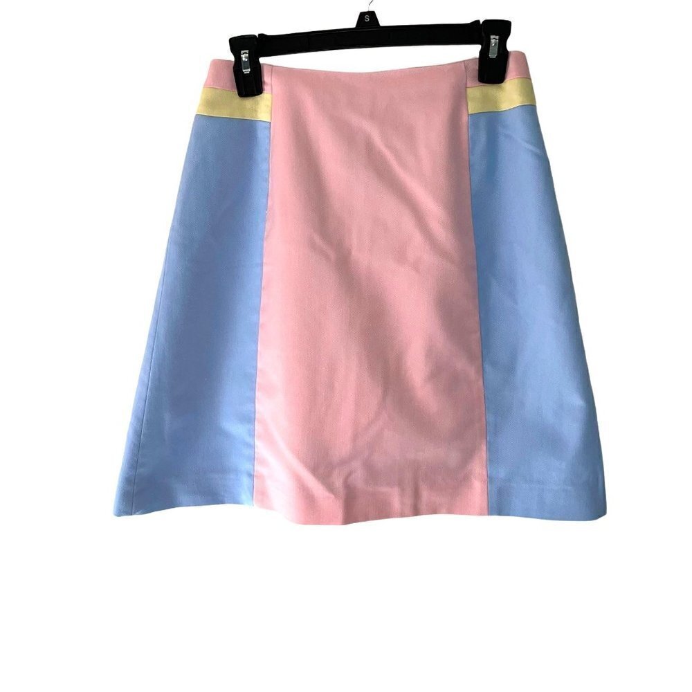 Doral Country Club By Quantum Skirt Womens Size Small S Pastel Colorblock Blue